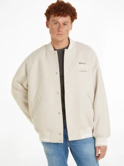 Tommy Jeans Jacken*TJM WOOL VARSITY BOMBER newsprint
