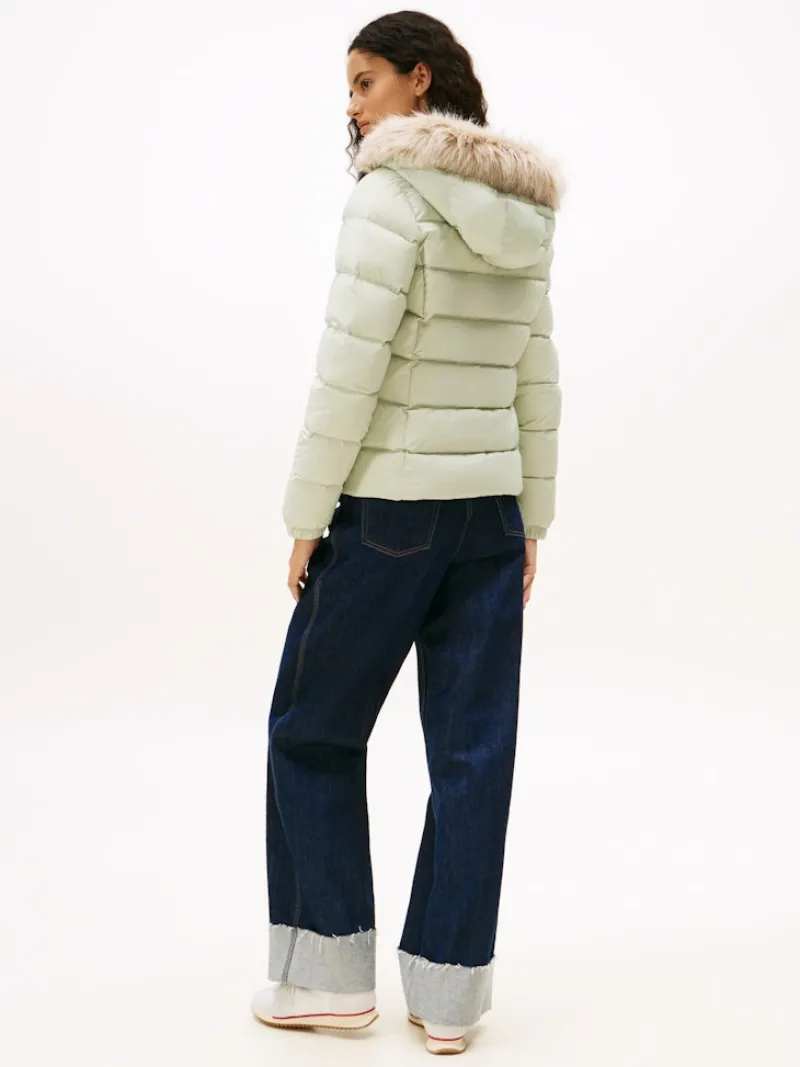 Tommy Jeans Jacken*TJW BASIC HOODED DOWN JACKET EXT misty sage