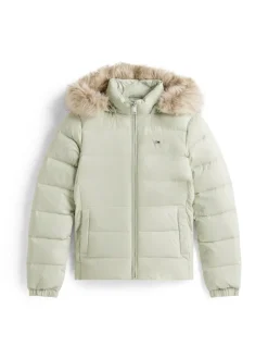 Tommy Jeans Jacken*TJW BASIC HOODED DOWN JACKET EXT misty sage