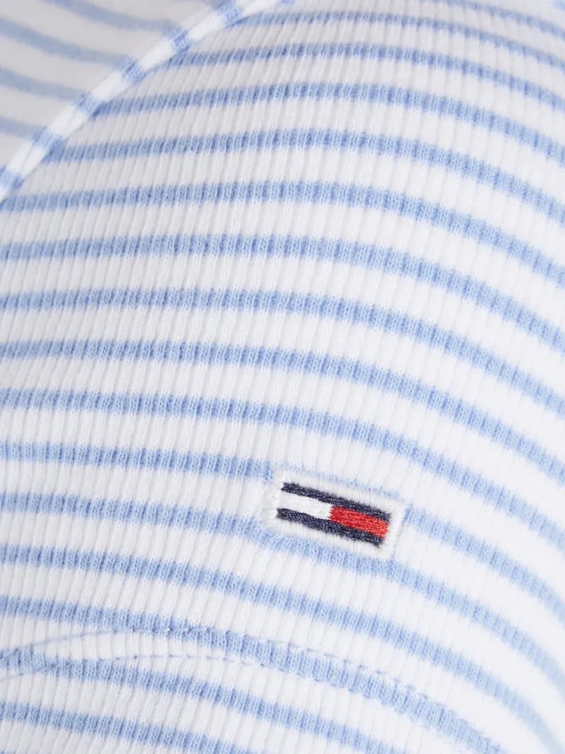 Tommy Jeans Shirts*TJW BBY STRIPE SS TOP june iris-multi
