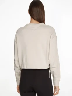 Tommy Jeans Pullover & Sweatshirts*TJW BXY CROP BADGE DRAWSTR CREW stony beige