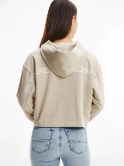 Tommy Jeans Pullover & Sweatshirts*TJW BXY CROP TAPING HOODIE savannah sand