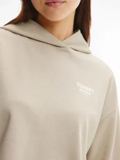 Tommy Jeans Pullover & Sweatshirts*TJW BXY CROP TAPING HOODIE savannah sand