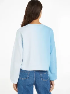 Tommy Jeans Pullover & Sweatshirts*TJW BXY DIP DYE SIGNATURE CREW skysail