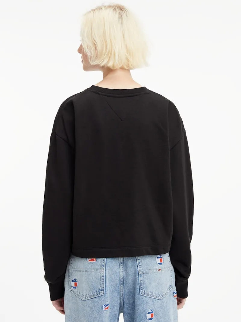 Tommy Jeans Pullover & Sweatshirts*TJW BXY ESSENTIAL LOGO 1 CREW Black