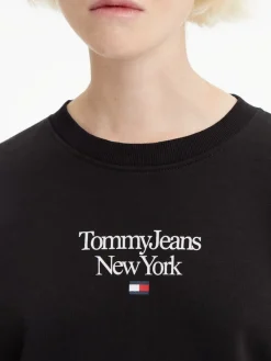 Tommy Jeans Pullover & Sweatshirts*TJW BXY ESSENTIAL LOGO 1 CREW Black