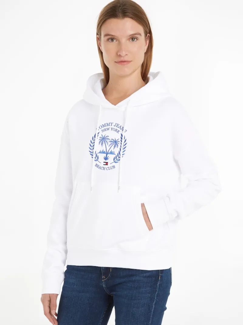 Tommy Jeans Pullover & Sweatshirts*TJW BXY PREP LUXE 2 HOODIE white
