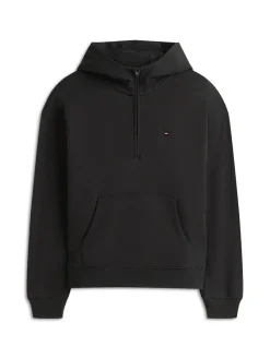 Tommy Jeans Pullover & Sweatshirts*TJW BXY S-FLAG 1/4 ZIP HOODIE Black