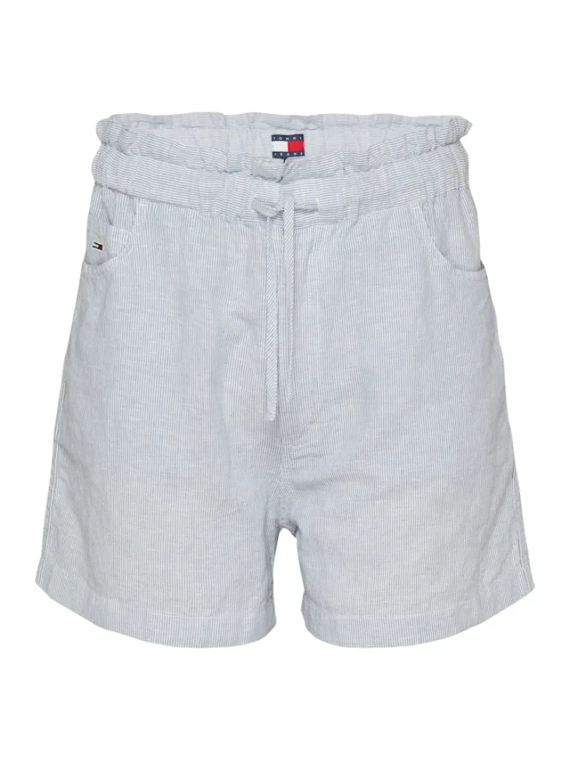 Tommy Jeans Shorts*TJW COTTON LINEN SHORT colorado blue - stripe
