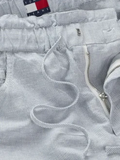 Tommy Jeans Shorts*TJW COTTON LINEN SHORT colorado blue - stripe