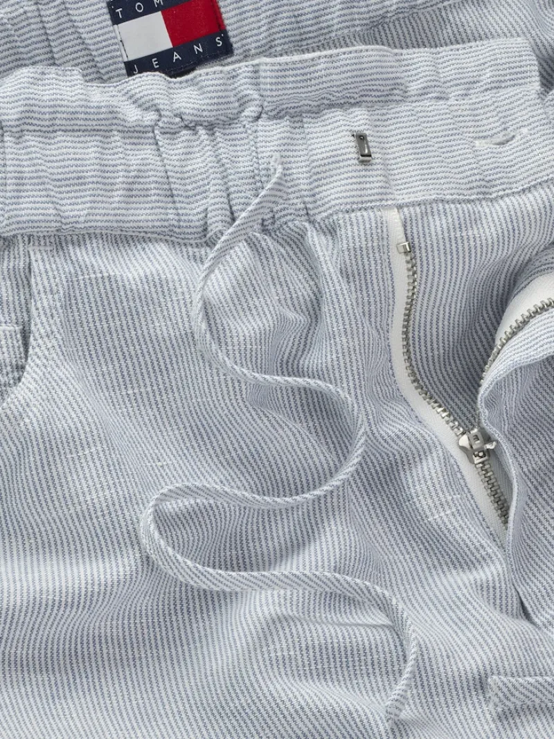 Tommy Jeans Shorts*TJW COTTON LINEN SHORT colorado blue - stripe