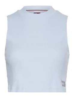 Tommy Jeans Shirts*TJW CROP WORLDWIDE ZIP THRU stony beige