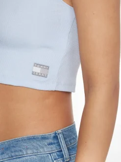 Tommy Jeans Shirts*TJW CROP WORLDWIDE ZIP THRU stony beige