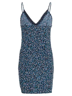Tommy Jeans Kleider*TJW DITSY FLORAL LACE DRESS blue ditsy floral print