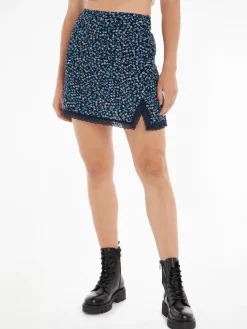 Tommy Jeans Röcke*TJW DITSY FLORAL LACE MINI SKIRT blue ditsy floral print