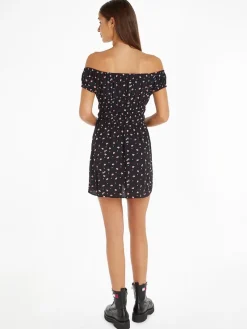 Tommy Jeans Kleider*TJW DITSY GEO MINI DRESS ditsy geo print