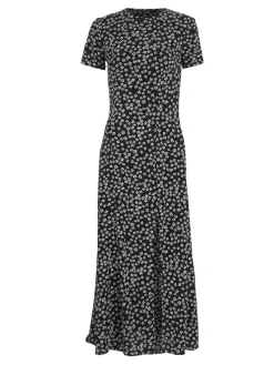 Tommy Jeans Kleider*TJW DITSY MIDI SLIT DRESS ditsy daisy aop