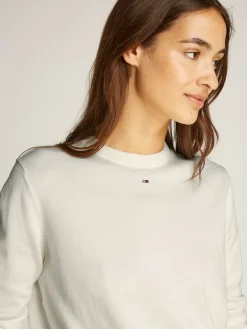 Tommy Jeans Pullover & Sweatshirts*TJW ESSENTIAL CREW SWEATER EXT ancient white
