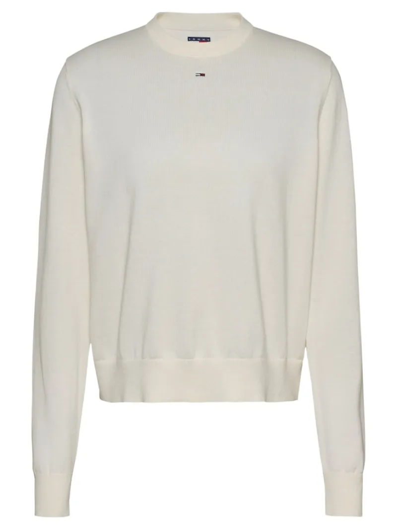 Tommy Jeans Pullover & Sweatshirts*TJW ESSENTIAL CREW SWEATER EXT ancient white