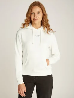 Tommy Jeans Pullover & Sweatshirts*TJW ESSENTIAL LOGO 2 HOODIE ancient white