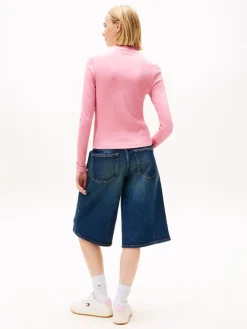 Tommy Jeans Shirts*TJW ESSENTIAL MOCK NECK mystic pink