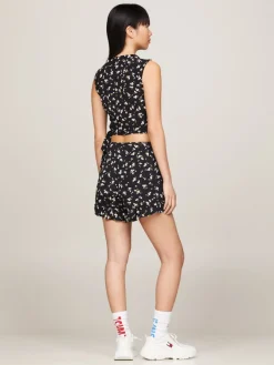 Tommy Jeans Shirts*TJW FLORAL RUFFLE WRAP TOP EXT spring floral