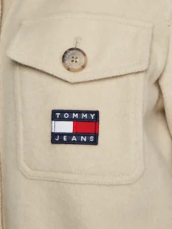 Tommy Jeans Jacken*TJW FRONT POCKET BADGE SHACKET savannah sand