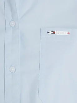 Tommy Jeans Blusen*TJW FRONT TIE SHIRT breezy blue