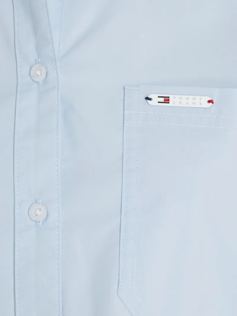 Tommy Jeans Blusen*TJW FRONT TIE SHIRT breezy blue