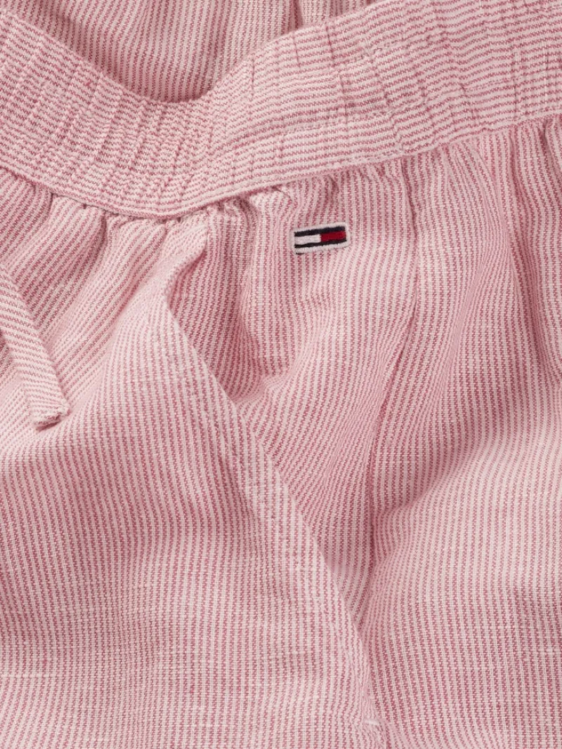 Tommy Jeans Hosen*TJW LINEN PANT precious pink - stripe