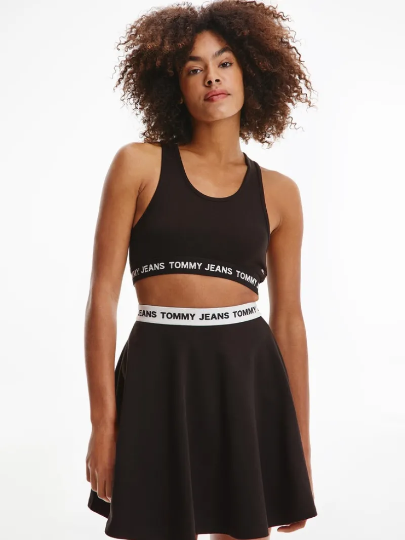 Tommy Jeans Shirts*TJW LOGO WB CROP TOP Black