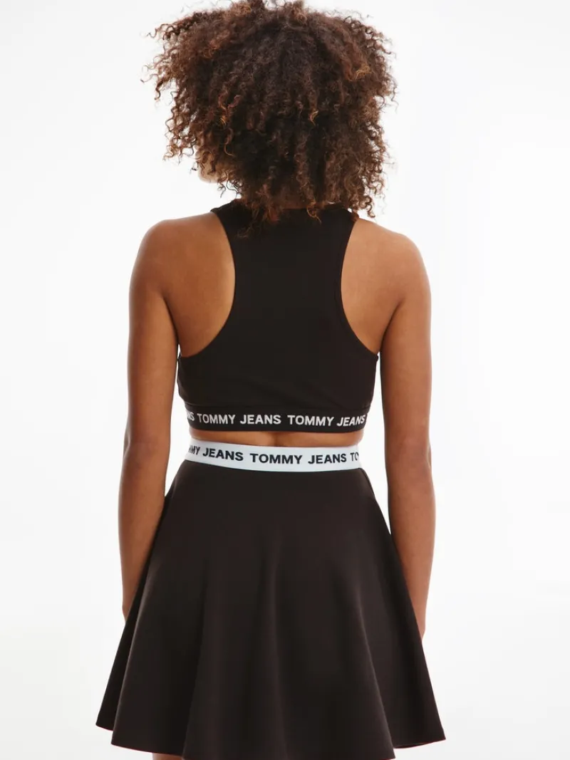 Tommy Jeans Shirts*TJW LOGO WB CROP TOP Black
