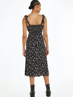 Tommy Jeans Kleider*TJW MIDI FLORAL RUFFLE DRESS spring floral