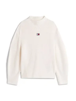 Tommy Jeans Pullover & Sweatshirts*TJW MOCKNECK BADGE SWEATER ancient white