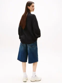 Tommy Jeans Pullover & Sweatshirts*TJW MOCKNECK BADGE SWEATER Black