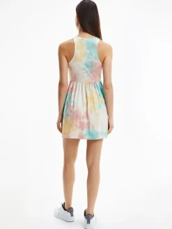 Tommy Jeans Kleider*TJW MULTI TIE DYE SKATER DRESS tie dye multi
