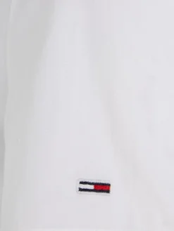 Tommy Jeans Kleider*TJW POPLIN TIERED SS MIDI DRESS white