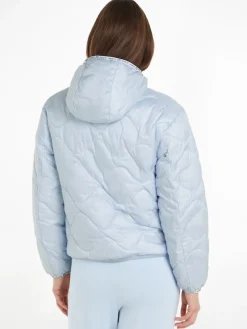 Tommy Jeans Jacken*TJW QUILTED TAPE HOOD PUFFER EXT breezy blue