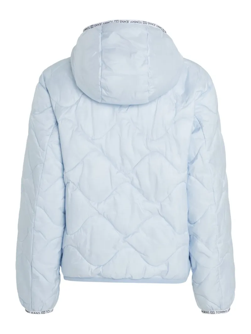 Tommy Jeans Jacken*TJW QUILTED TAPE HOOD PUFFER EXT breezy blue