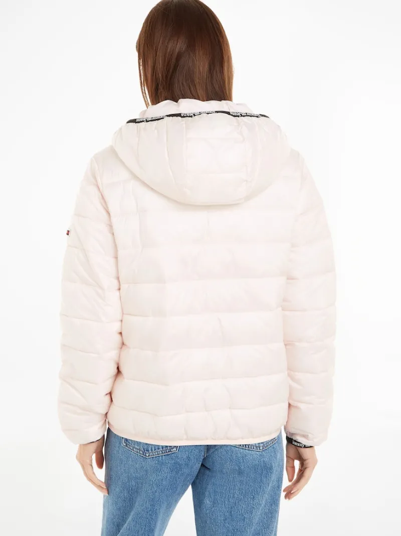 Tommy Jeans Jacken*TJW QUILTED TAPE HOODED JACKET faint pink