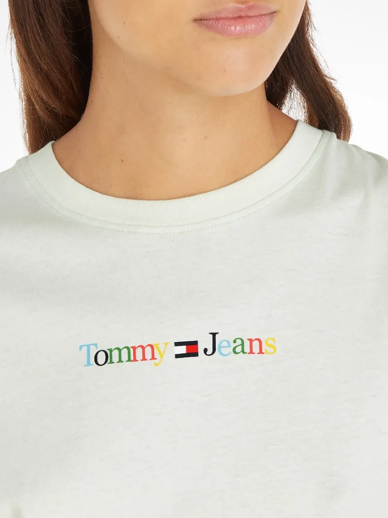 Tommy Jeans Shirts*TJW REG COLOR SERIF LINEAR SS minty