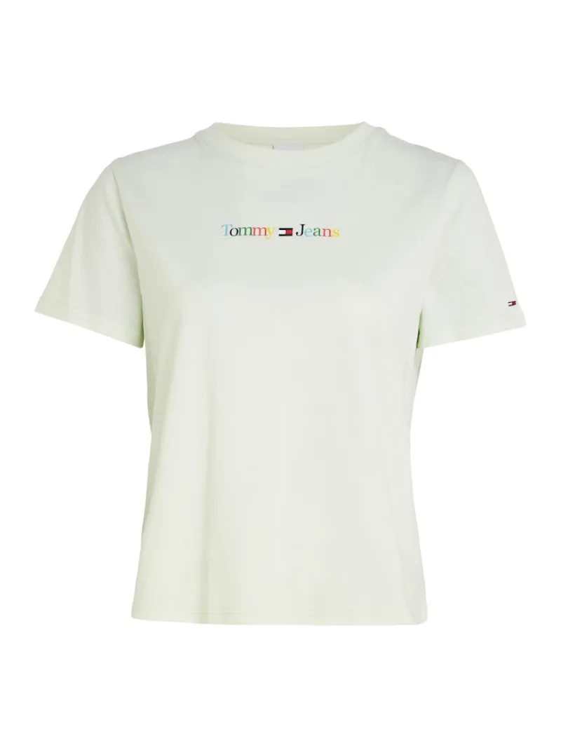 Tommy Jeans Shirts*TJW REG COLOR SERIF LINEAR SS minty