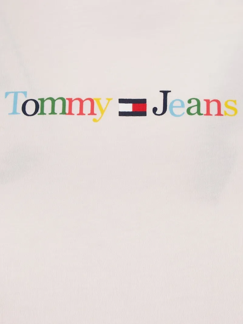 Tommy Jeans Shirts*TJW REG COLOR SERIF LINEAR SS faint pink