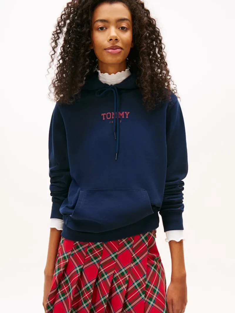 Tommy Jeans Pullover & Sweatshirts*TJW REG ESS LOGO 2 HOODIE EXT dark night navy