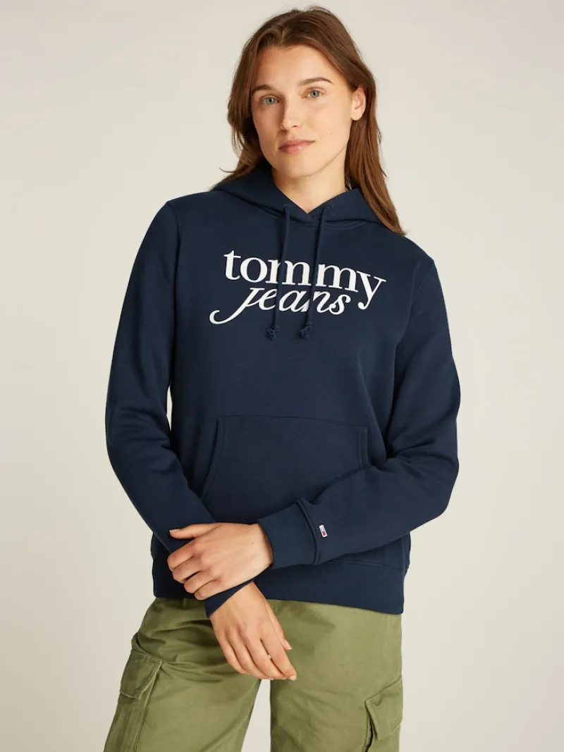 Tommy Jeans Pullover & Sweatshirts*TJW REG ESS LOGO HOODIE EXT dark night navy