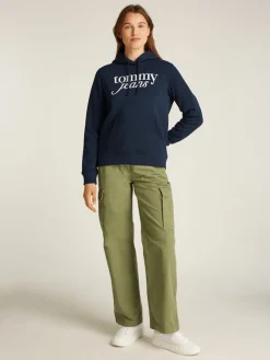 Tommy Jeans Pullover & Sweatshirts*TJW REG ESS LOGO HOODIE EXT dark night navy