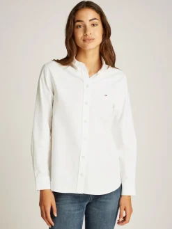 Tommy Jeans Blusen*TJW REG OXFORD SHIRT ecru