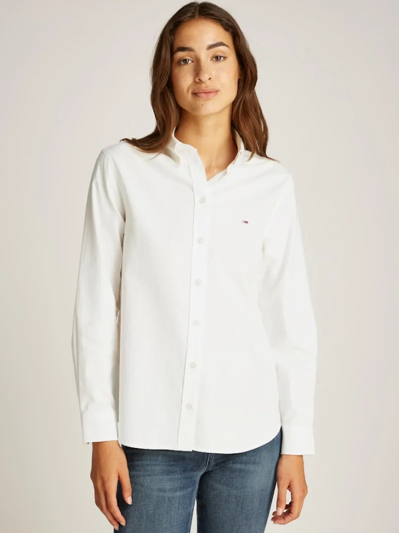 Tommy Jeans Blusen*TJW REG OXFORD SHIRT ecru