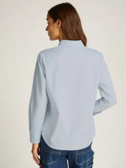 Tommy Jeans Blusen*TJW REG OXFORD SHIRT sweet blue-white stripe