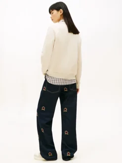 Tommy Jeans Pullover & Sweatshirts*TJW REG S FLAG CREW gulf sand